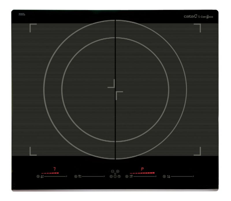 Indukční deska CATA GIGA 600 BK 60 cm 4 zóny gigazóna 40 cm