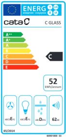 Odsavač par CATA C GLASS Nerez 600
