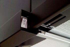 Odsavač par CATA TF 2003 Černé sklo Výsuvná 600