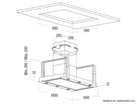 Odsavač par CATA ISLA FENIX 1000 Nerez