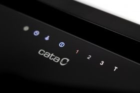 Odsavač par CATA GC DUAL 75 Černé sklo EXTRA TICHÁ A VÝKONNÁ