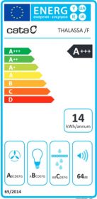 Odsavač par CATA THALASSA Nerez/Bílé sklo 900