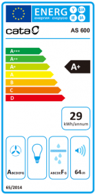 Indukční deska s integrovaným odsavačem par CATA AS 600