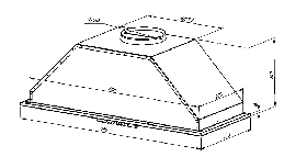 Odsavač par EMPIRE VD 204080 Nerez