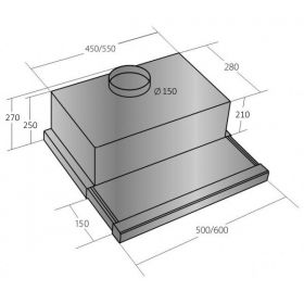 Odsavač par EMPIRE VD 213060 Nerez + DÁLKOVÉ OVLÁDÁNÍ
