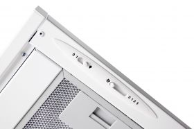 Odsavač par EMPIRE VD STROMBOLI 60 Bílá – jediný výsuv na trhu se zadním i horním odtahem