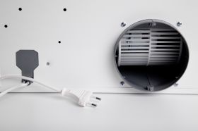 Odsavač par EMPIRE VD STROMBOLI 60 Bílá – jediný výsuv na trhu se zadním i horním odtahem