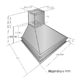 Odsavač par EMPIRE KD 303060