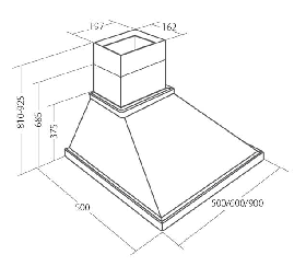Odsavač par EMPIRE KD 304060