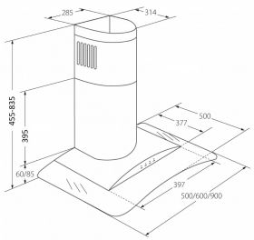 Odsavač par EMPIRE KD 307090