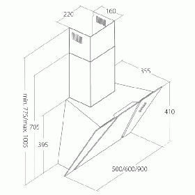 Odsavač par EMPIRE KD 332050