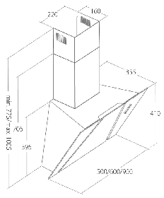 Odsavač par EMPIRE KD 332060