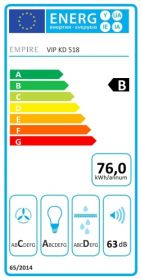 Odsavač par EMPIRE VIP KD 518060 + DÁLKOVÉ OVLÁDÁNÍ