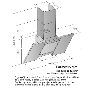 Odsavač par EMPIRE VIP KD 521090 + DÁLKOVÉ OVLÁDÁNÍ