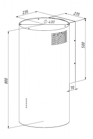 Odsavač par EMPIRE VIP KD ETNA Černá