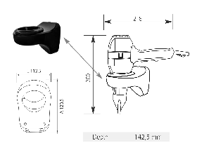 EMPIRE FEN-X LUX NEREZ ČERNÝ - HOTELOVÝ FÉN