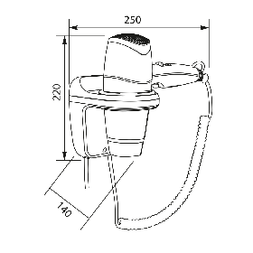 EMPIRE FEN-X CHROM BÍLÝ - HOTELOVÝ FÉN