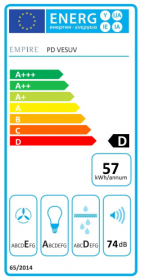 Odsavač par EMPIRE PD VESUV 60 Černá