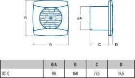 CATA UC 10 SILENTIS TIMER WHITE