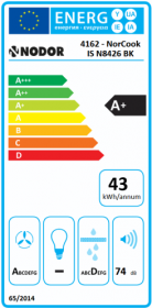 Indukční deska s integrovaným odsavačem par NODOR NorCook IS N8426 BK