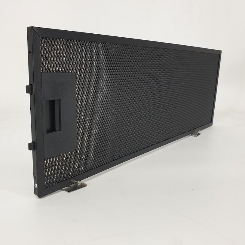 Tukový filtr 158 x 429 x 8 se zaobleným rámem černý