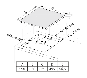 Indukční deska CATA IB 6304 BK 60 cm 4 zóny