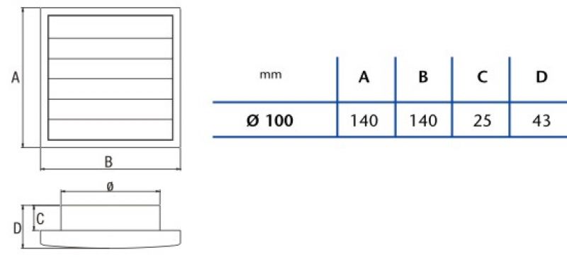 Spádová mřížka B-10