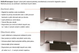 CATA GC DUAL 45 Bílé sklo