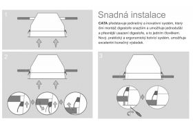 CATA GC DUAL 45 Bílé sklo